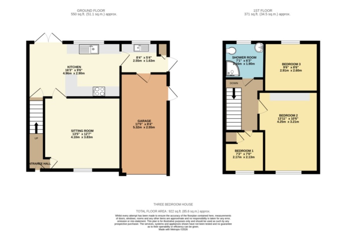 3 bed detached house for sale in Moor View Drive, Teignmouth, TQ14 - Property floorplan