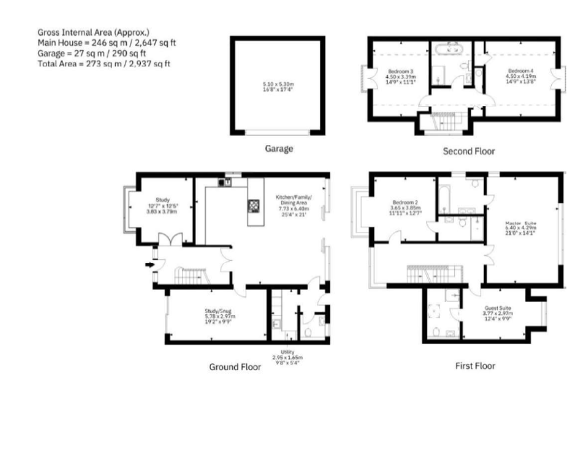 5 bed detached house to rent in Old Rydon Lane, Exeter - Property floorplan