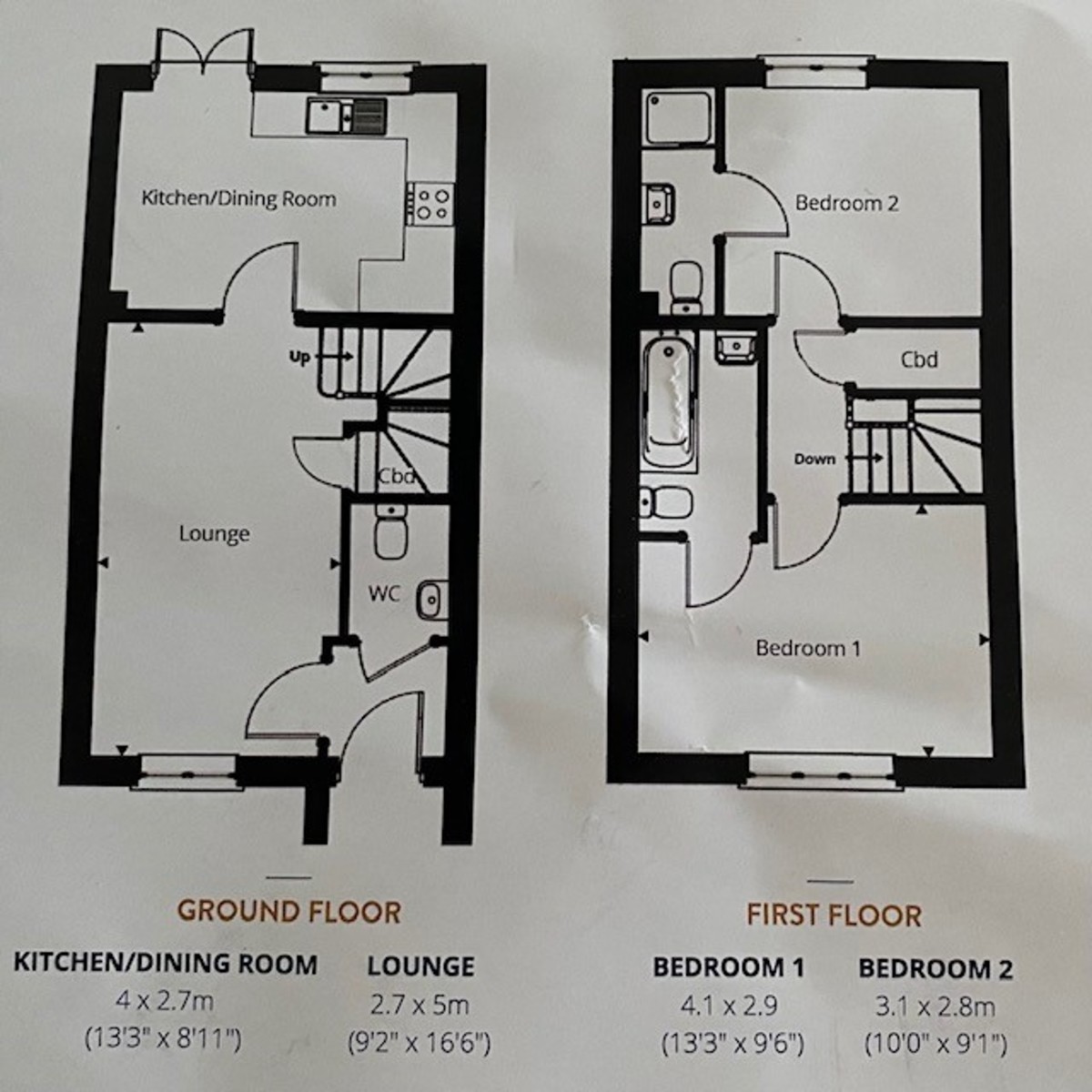 2 bed semi-detached house for sale in Medland Way, Exeter, EX2 - Property floorplan