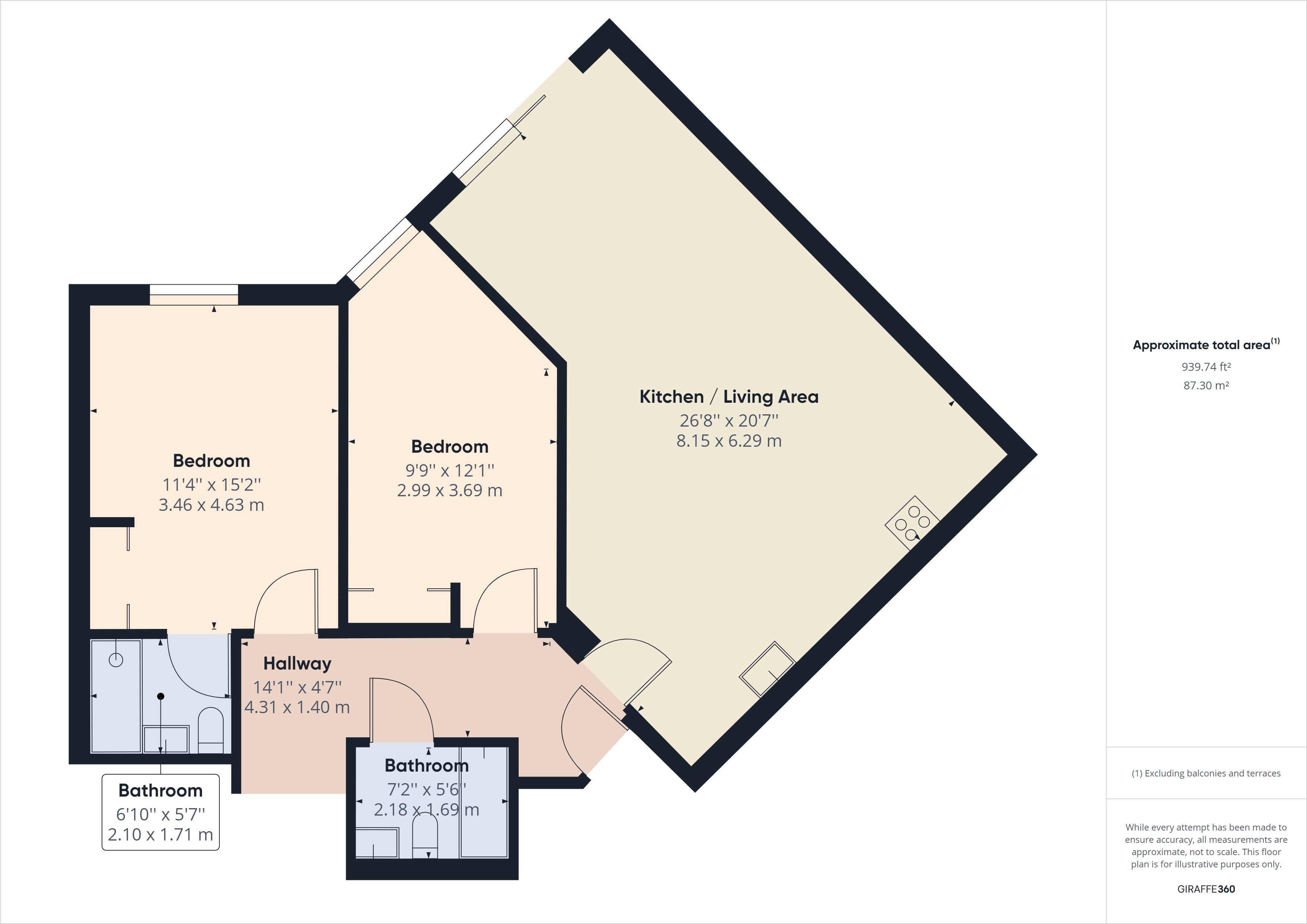 2 bed flat to rent in Keel Point, Ship Wharf, CO2  - Property Image 9