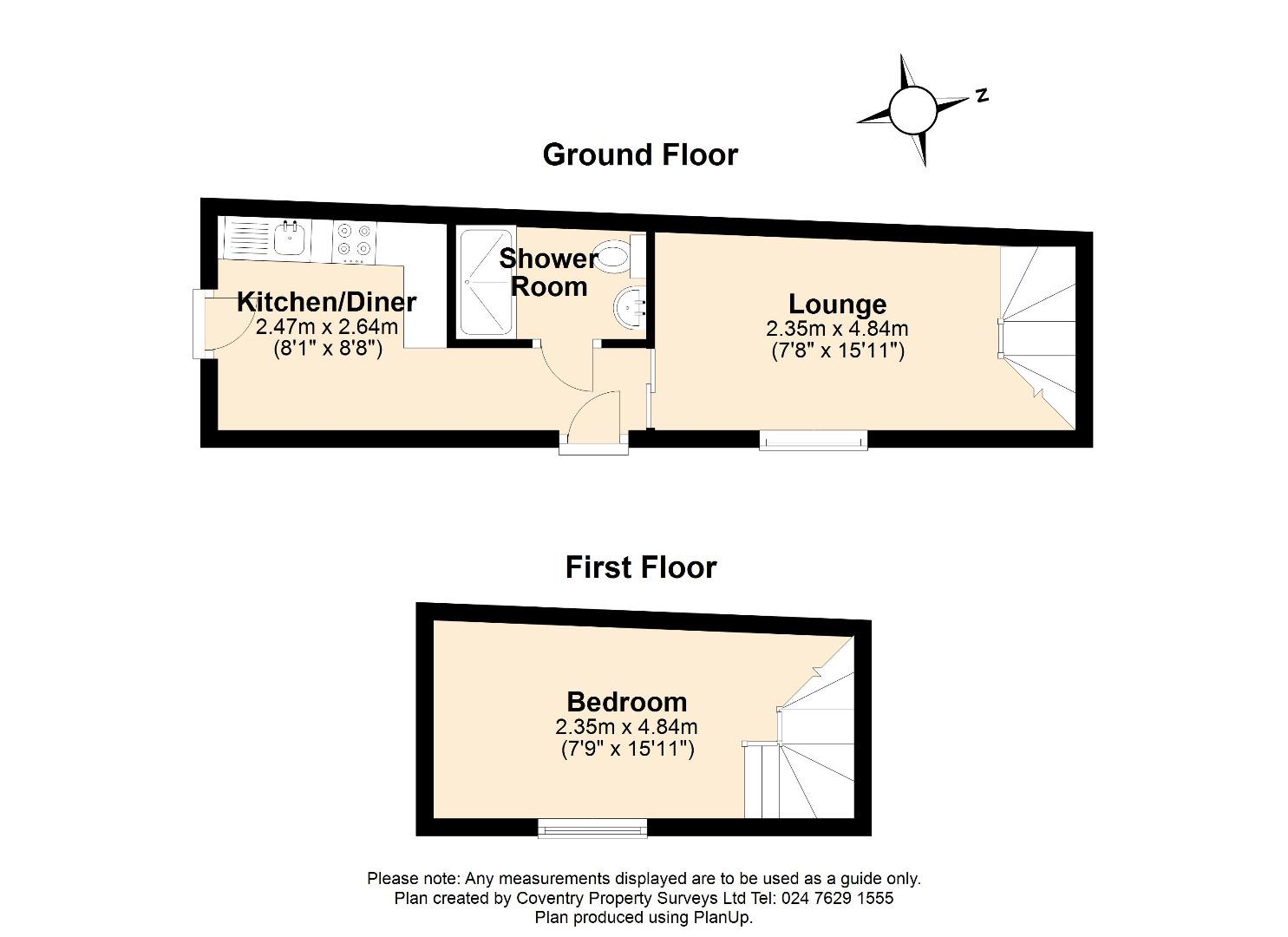 1 bed detached house for sale in Nicholls Street, Coventry - Property Floorplan